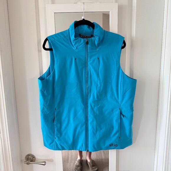 Stio Jackets & Blazers - Women's Stio Full Zip Vest Size XL Color Blue